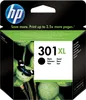 A product box for an HP 301XL ink cartridge, featuring a close-up of lotus seed pods and a butterfly. Produktbild-Vorschau