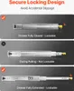 Diagrams illustrating the locking mechanism of drawer slides in different positions. Anteprima dell’immagine prodotto