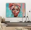MuchoWow® - Leinwandbilder - Frau - Porträt - Blau - Rosa - Produktbild-Vorschau 7