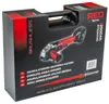 The image shows the retail packaging of a RED TECHNIC angle grinder. Náhled obrázku produktu