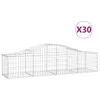 Gabionen mit Hochbogen 30 Stk. 200x50x40/60 cm Verzinktes Produktbild-Vorschau 1
