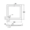 Piatto doccia Schulte Adria con supporto e scarico, 90x90 Anteprima dell’immagine prodotto 10