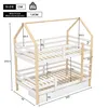 A diagram showing the dimensions of a bunk bed. Anteprima dell’immagine prodotto