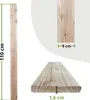 Floranica Set di 10 Listelli  in legno di larice 110 cm Anteprima dell’immagine prodotto 2