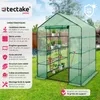 Serre de jardin souple 2,04 m² 143x143x195cm - vert Voir les images du produit 2