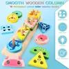 Montessori Holz Steckspiel Lernspielzeug Sortier- & Produktbild-Vorschau 6