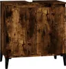 vidaXL Waschbeckenunterschrank Räuchereiche 58x33x60 cm Produktbild-Vorschau 1