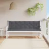 Cuscini per panca da giardino 2 pz. Antracite 200x50x7 cm Anteprima dell’immagine prodotto 3