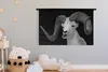 MuchoWow® Wandteppich Wandbehang Buck mit großen Hörnern Produktbild-Vorschau 3