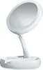 A white makeup mirror with LED lights and a storage base, shown against a white background. Náhľad obrázku produktu