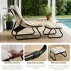 LVHOM Relaxsessel mit Hocker, Loungesessel Cordstoff für Produktbild-Vorschau 3