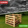 Moderner Komposter aus Lärchenholz Massivholz Produktbild-Vorschau 6