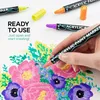 RAGI 36 barevných akrylových fixů Set Dual Tip Pens Náhled obrázku produktu 8