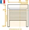 Volet roulant ALU H140 x L100 cm -électrique sans fil - Voir les images du produit 2