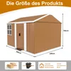 Stalen tuinhuizen 300x240 cm – Weersbestendige metalen Productafbeelding-voorbeeld 3