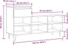 vidaXL Schuhregal Schwarz 102x36x60 cm Holzwerkstoff Produktbild-Vorschau 8