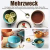 Veľká keramická hrnček 700 ml s rúčkou, ideálna na raňajky, Náhľad obrázku produktu 7