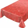 Tischdecke Wachstuch Weihnachten Rot Robust Wasserabweisend Produktbild-Vorschau 1