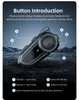 Motorrad Bluetooth Headset,Helm Kommunikationssystem,Motorrad Gegensprechanlage,Motorrad Intercom Produktbild-Vorschau