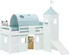 Homestyle4u Kinder Hochbett 90x200 Rutsche Vorhang Tunnel Produktbild-Vorschau 20