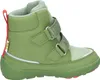 A side view of a green children's boot with red accents. Produktbild-Vorschau