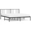 Bettgestell mit Kopfteil Metall Schwarz 183x213 cm Produktbild-Vorschau 1