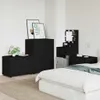 vidaXL Skříňka černá 80 x 48 x 57 cm materiál na bázi dřeva Náhled obrázku produktu 3