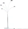 BELIANI Stehlampe Silber Metall 210 cm 5-flammig Marmorfuß Produktbild-Vorschau 5