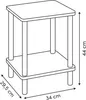 Stolik pomocniczy z półką COME, 44 cm Podgląd zdjęcia produktu 4