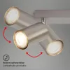 Deckenlampe schwenkbar, GU10 Fassung, max.9W, Produktbild-Vorschau 3