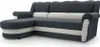 Elegantes Ecksofa mit gewelltem Kopfteil, Ottomane links Produktbild-Vorschau 1