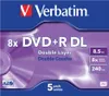 Verbatim VB-DPD55JC, DVD+R DL, 120 mm, Tenký obal, 5 kusov, Náhľad obrázku produktu 4