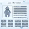 Dětská zimní kombinéza Bear Outfit Novorozence Kabátek s Náhled obrázku produktu 6