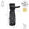 4 x WELLGRO Wand Fahrradhalter - Stahl Fahrrad Produktbild-Vorschau 4