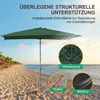 Ombrellone Clanmacy rettangolare per balcone Ø210x140cm Anteprima dell’immagine prodotto 6