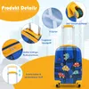 COSTWAY 2 pezzi valigia per bambini + zaino, trolley per Anteprima dell’immagine prodotto 6