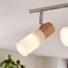 Lindby Deckenstrahler Christoph, 68 cm, 4-flg., Holz, Glas Produktbild-Vorschau 7
