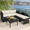 Yaheetech 2-in-1 Gartenmöbel Set aus Polyrattan, inkl. Sofa Produktbild-Vorschau 8