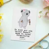 Mr. & Mrs. Panda Ansichtskarte Uhrmacherin Herz - Weiß - Produktbild-Vorschau 2