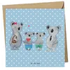 Mr. & Mrs. Panda doppelkarte Koala Familie zwei - Blau Produktbild-Vorschau 1