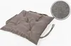 A single gray seat cushion is shown on a white background. Produktbild-Vorschau