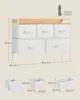 SONGMICS Kommode, Schrank Schlafzimmer, 5 Schubladen mit Produktbild-Vorschau 7