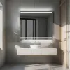 Badspiegel mit LED Beleuchtung 110x90 cm Lucy - Horizontal Produktbild-Vorschau 4