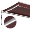 The Living Store Markise Automatisch mit LED Weinrot Produktbild-Vorschau 9