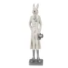 Clayre & Eef Figur Kaninchen 34 cm Weiß Polyresin Produktbild-Vorschau 2