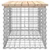 vidaXL Gabionová záhradná lavička 103x44x42 cm Masívne Náhľad obrázku produktu 4