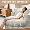 Moderní manšestrové křeslo se dvěma polštáři, odnímatelné Náhled obrázku produktu 5
