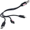 Multi-USB-Kabel, Universal-Ladekabel kurz 20 cm 3-in-1 Produktbild-Vorschau 4