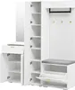 Merax Garderobenset, schmale Wandgarderobe mit Spiegel, Produktbild-Vorschau 9