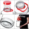 KADAX Glazen pot van 5 liter met deksel en handvat, Productafbeelding-voorbeeld 3